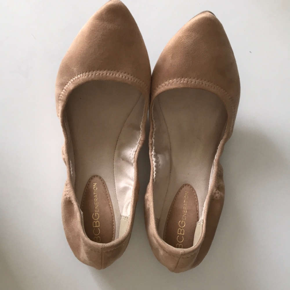BCBGeneration Nude Flats
